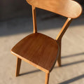 Solid wood dining chair - minimalist modern style - dining table and chair set - solid wood chair - simple home stool - dining backrest chair - louis style
