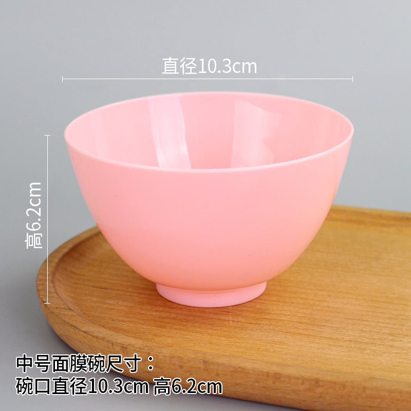 Beauty bowl spa mask mixing tool plastic mask bowl wholesale set - flat rim bowl