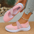 spring and summer new arrivalexportcasualflats women's thick sole flying woven breathable velcro casual mesh plus size women's shoes