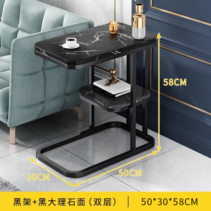 Sofa side table Mini small coffee table Living room Modern side cabinet Side cabinet Balcony storage Small table Light luxury square corner table