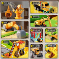 Kids' construction vehicle sand table toy set - space sand & ultra-light clay tool kit for boys, ages 3-6 - perfect birthday gift