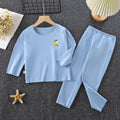 Kids' german velvet pajama set - autumn/winter thermal underwear for boys and girls - warm sleepwear for children and teens - homewear - children's clothing