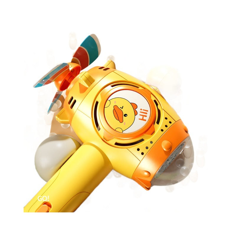 New trendy windmill bubble machine - fully automatic handheld light-up bubble wand for kids - outdoor toy gift for boys and girls