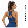 Clearance cross-border seamless knit sexy back fitness top sweat-wicking breathable running sports bra yoga wear for women