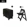 Movable foldable dining table small apartment dining table multifunctional for home high-end solid wood table foldable dining table and chairs
