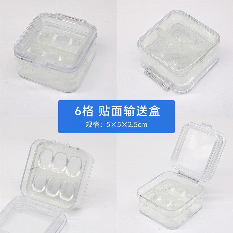 Denture storage box Small veneer box Single denture film box Tooth box 2 grids 6 grids 16 grids veneer box Conveyor box