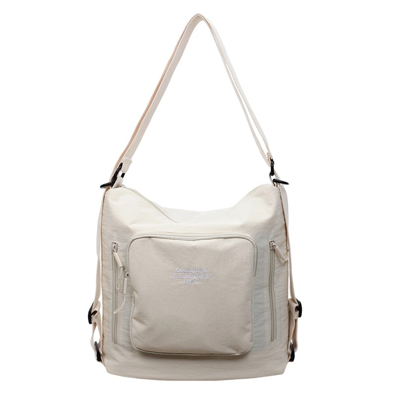 2025 new casual versatile tote bag multi-purpose travel backpack large capacity student commuter shoulder crossbody bag