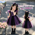 Baby girl's first birthday outfit - halloween flutter sleeve tulle tutu dress - new  children's princess dress - girls' clothing