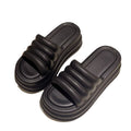 2024 women's platform flip-flops: summer eva anti-slip, height-boosting, soft, indoor/outdoor sandals - lightweight and comfortable