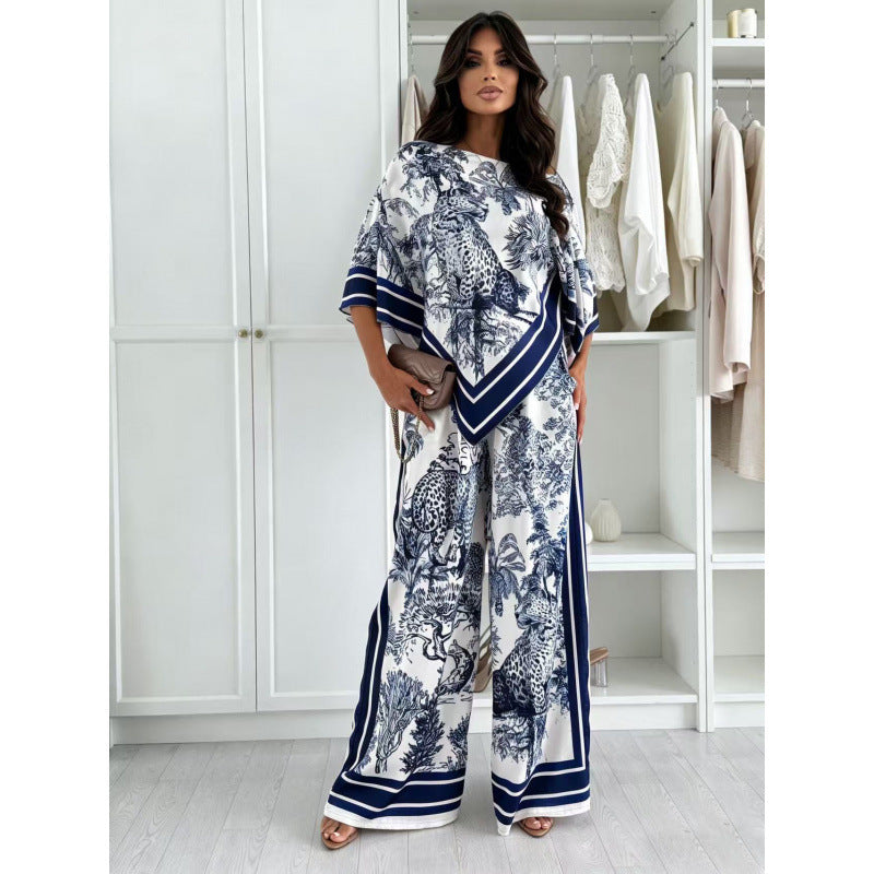 Aliexpress new fashion printed top + placement floral pants set - now shipping!