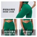 Eco-friendly recycled fabric slimming yoga pants - high-waisted, tummy-control running leggings - v-shape versatile fitness pants - quick-dry