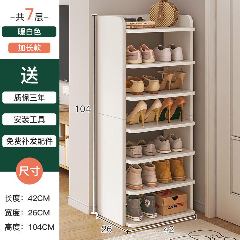 Shoe rack home door multi-layer small narrow simple storage artifact space saving 2025 new storage shoe cabinet