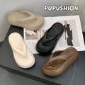 6cm thick-soled flip-flops women's summer outwear soft bottom heightening indoor non-slip beach slippers flip-flops sandals