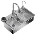 For homethickened sink large single slot 4.0 millet grain embossed 304 stainless steel kitchen sink undercounter sink