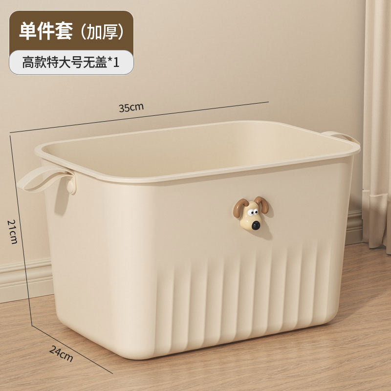 Miscellaneous storage box dormitory desktop storage box toy cream style cosmetics storage box snack plastic storage box