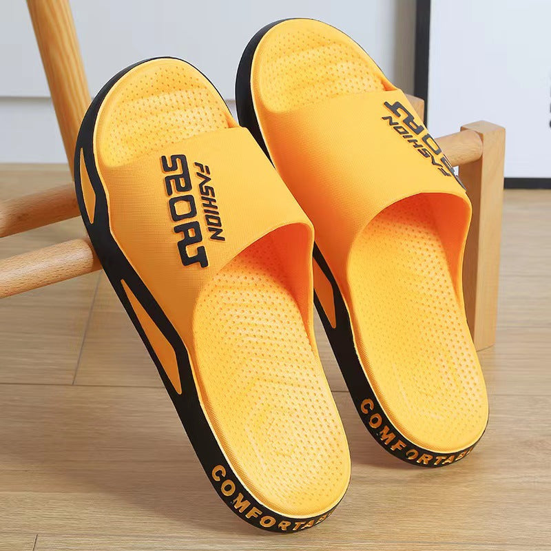New arrivalfashion slippers men's summer breathable shit-feeling soft bottom home sandals outdoor trendy beach shoes wholesale