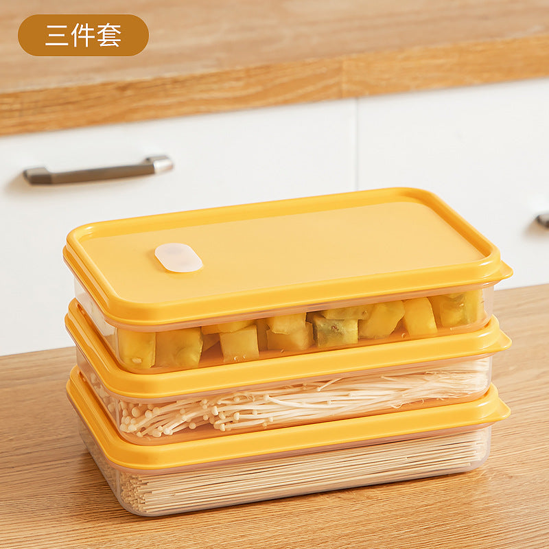 Kitchen Food Refrigerator Storage Box Transparent Sealed Fruit Food Fresh-keeping Box Food Grade Plastic Japanese Bento Box