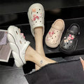 Women's clogs summer wholesale outdoor wear 2024 new thick sole beach couple closed toe half slippers women's sandals