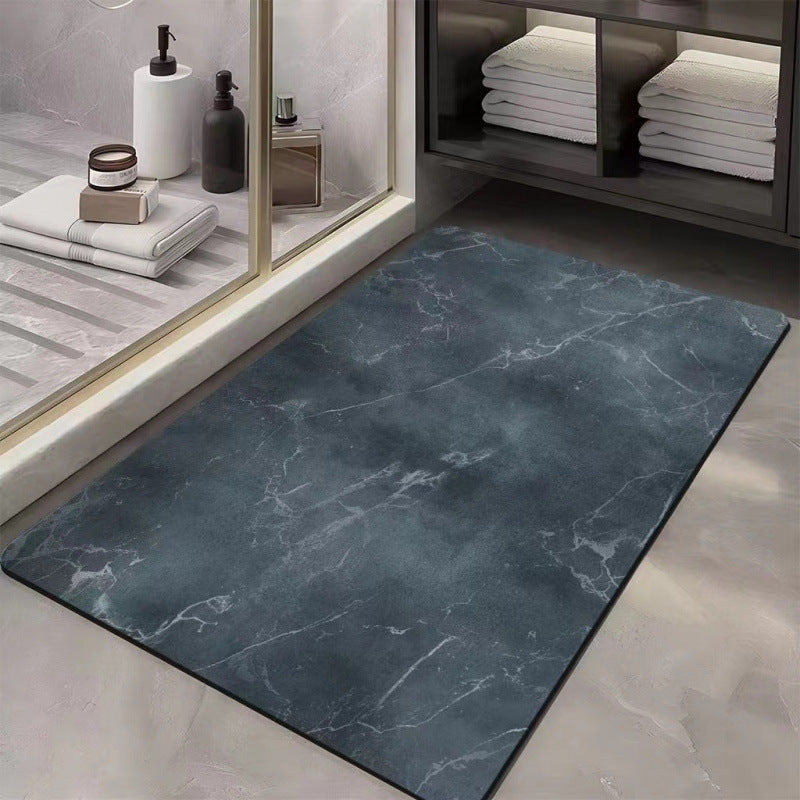 marble pattern diatom mud floor mat for home bathroom door absorbent mat non-slip mat bathroom quick-drying foot mat