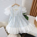 Girls' summer princess dress  new korean style little girl's dress children's sweet tulle skirt gown