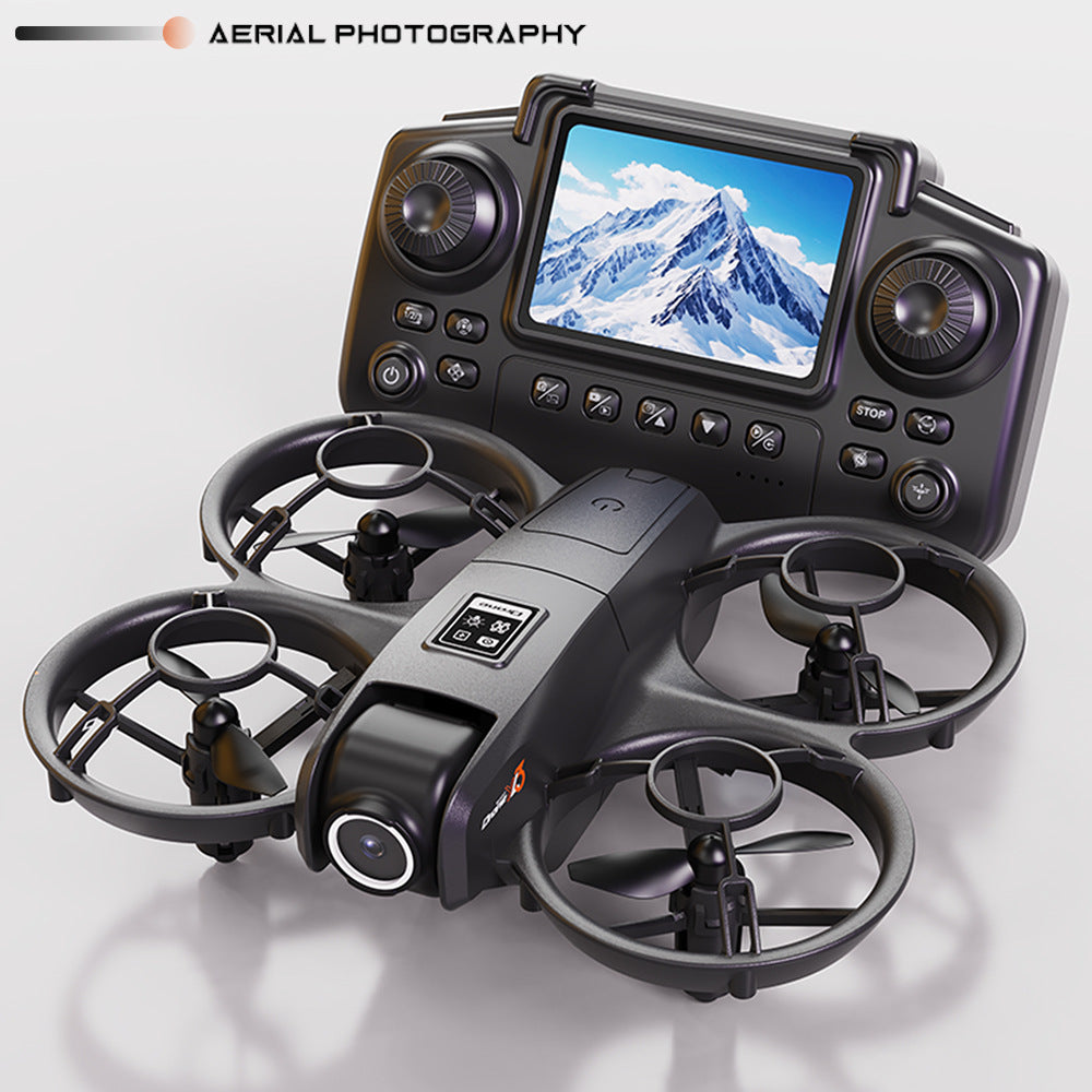 Yl3 mini quadcopter with screen, hd dual camera aerial photography drone, optical flow positioning remote control aircraft toy