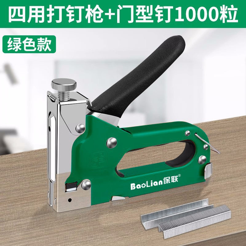 Manual air nail gun code nail gun steel nailer special wire trough artifact straight nail martin for home woodworking tools
