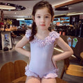 Baby girl swimsuit, one and a half years old, summer  new style, fashionable princess one-piece quick-drying swimsuit