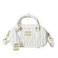 new arrivalclassy pleated bowling pillow classy crossbody bag fashion shoulder satchel bag high-looking and stylish