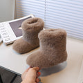 Vancahao girls' snow boots - new  winter collection: kids' fuzzy slippers, little girls' lambswool warm cotton shoes