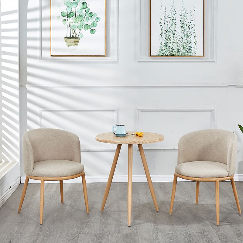 Nordic faux solid wood meeting table and chair set - modern minimalist chairs, creative casual round table, perfect for bubble tea and coffee shops