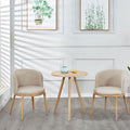 Nordic faux solid wood meeting table and chair set - modern minimalist chairs, creative casual round table, perfect for bubble tea and coffee shops
