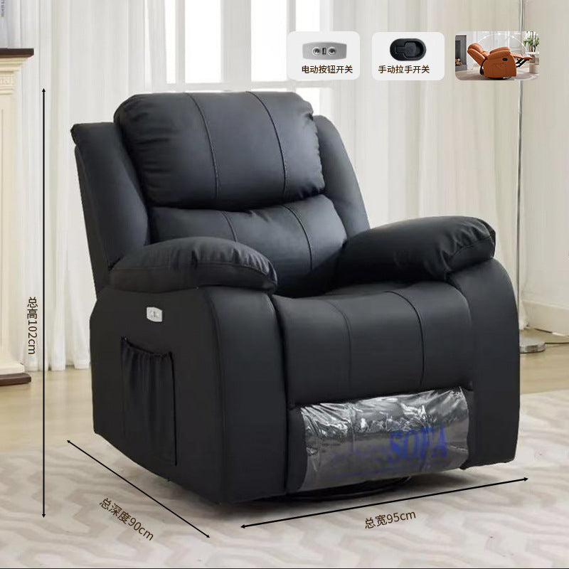 Living room cinema sofa space lazy sofa cabin electric single retractable massage leather home theater
