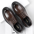 Genuine leather business casual dress shoes for men - premium british style for weddings and formal occasions