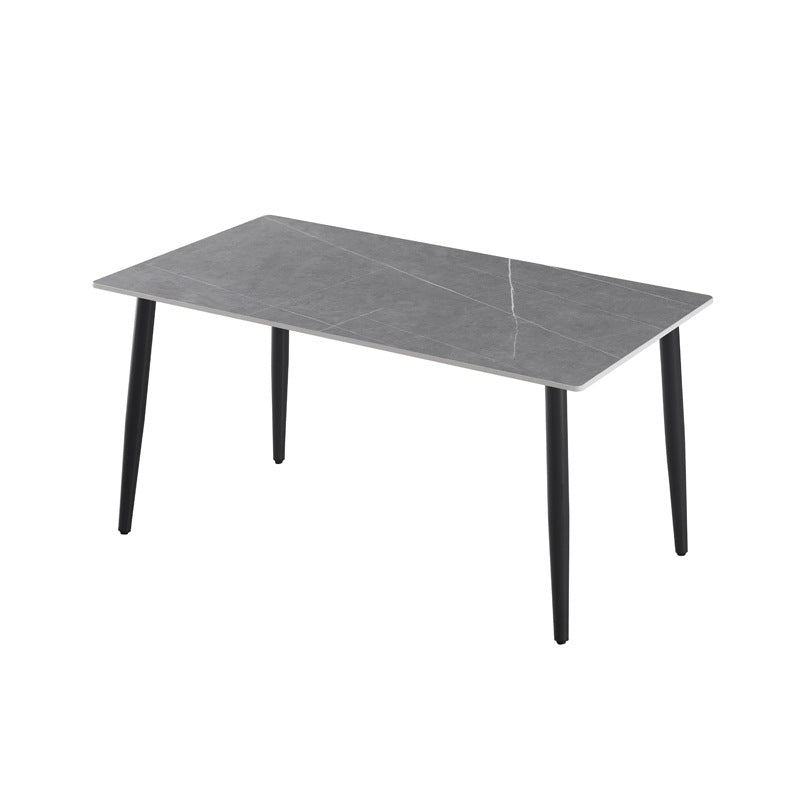 Rock slab dining table combination modern casual italian manufacturer wholesale personalized small apartment rectangular simple table