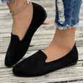 foreign trade large size flats women's spring & fall new arrivalfashion suede flats slip-on beanie shoes large size 43