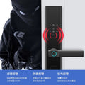 New aluminum alloy waterproof smart fingerprint lock with semiconductor fingerprint recognition, mobile app remote access, and backup key