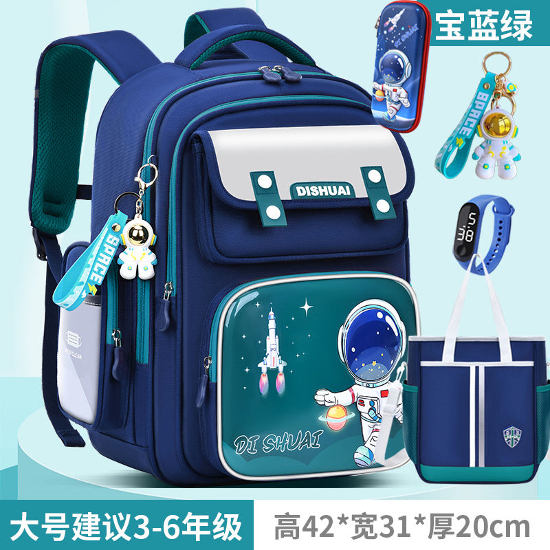 Elementary school backpack for boys, grades 1-2, ages 3-6, lightweight, child-friendly, spine-protecting, 2026 new model