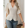 Ebay european and american cross-border foreign trade women's short-sleeved tops summer style