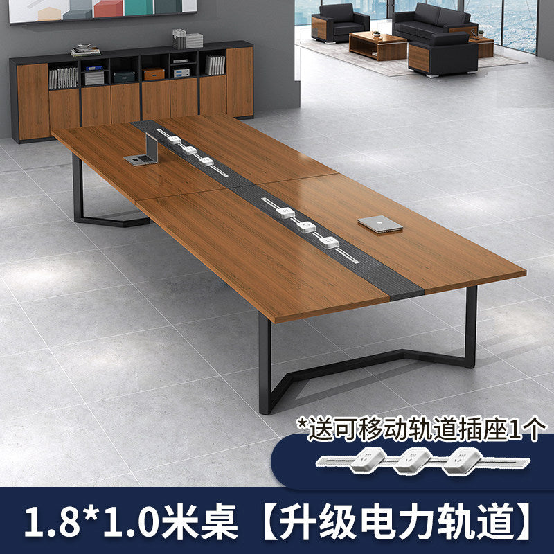 Saint-li conference table - modern minimalist rectangular table for meeting rooms, negotiation, and training - desk and chair set office furniture