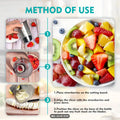 3-in-1 vegetable and fruit slicer cup - strawberry, cucumber chopper - multifunctional kitchen tool for dicing onions and mushrooms
