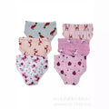 5 pairs per pack, new export-style bamboo fiber girls' briefs, breathable and comfortable, assorted styles shipped