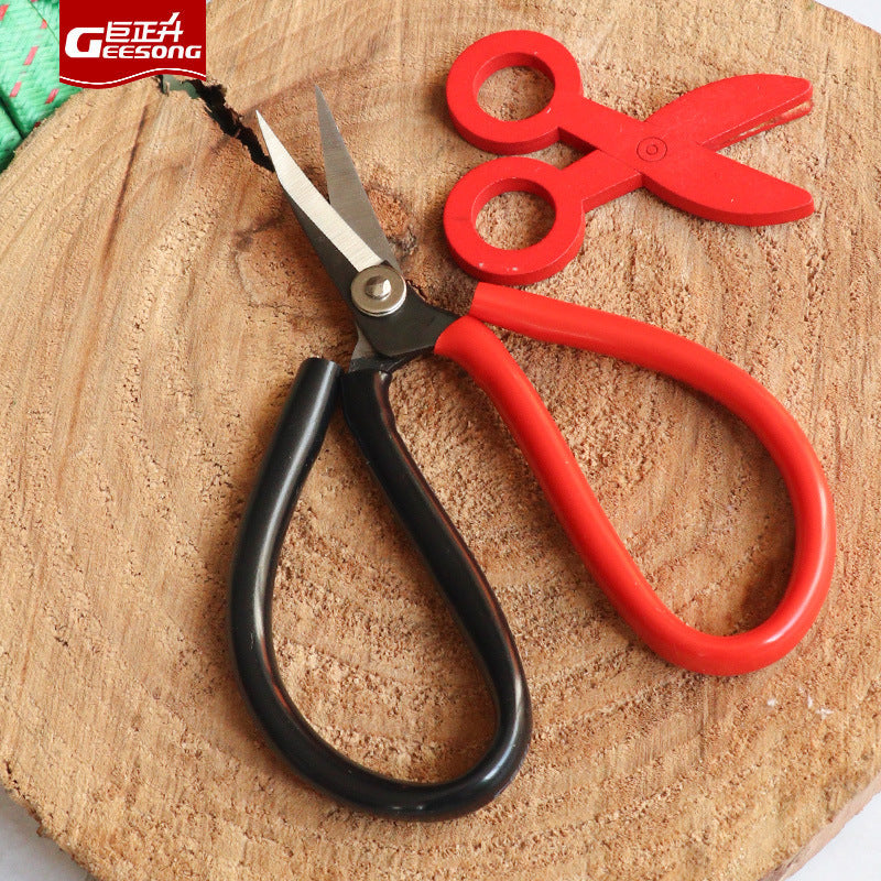 Juzhengsheng handmade elbow scissors special trimming sole leather scissors embroidery scissors
