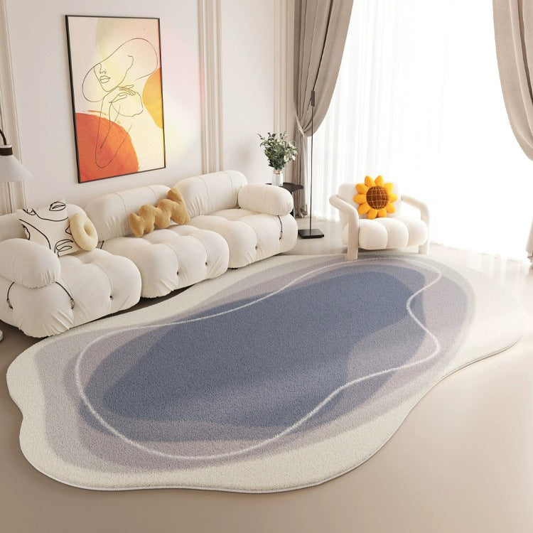 Living room carpet fall and winter cream style imitation cashmere bedroom bedside accessible luxuryclassy sofa coffee table special-shaped non-slip floor mat