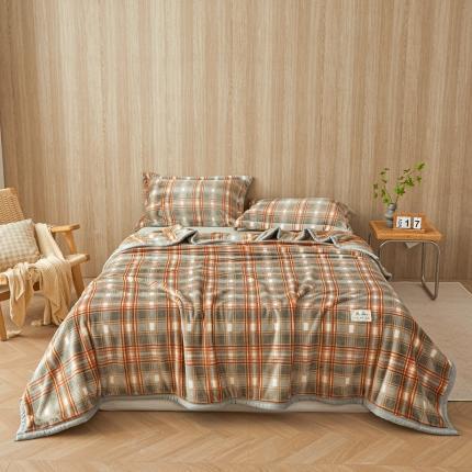 Milk fleece blanket office nap blanket sofa air conditioner blanket coral fleece bed single quilt bed