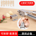 Factory direct 430 stainless steel heavy-duty manual garlic press - effortless garlic crushing for kitchen and home use