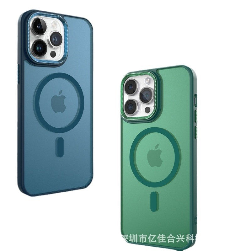 Diamond texture magnetic new iphone 17 pro max case, apple 16 matte anti-drop protective cover