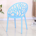 Scandinavian backrest dining chair, stackable, with armrests, thickened plastic chair, popular balcony, etc., cut out outdoor casual chair