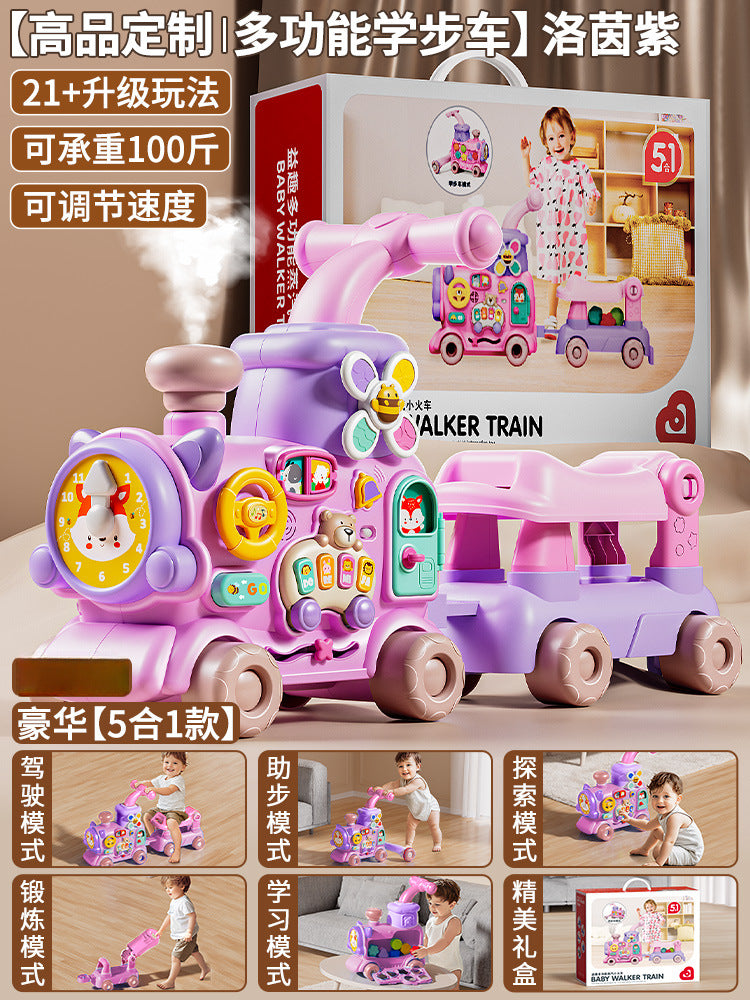 Baby walker multifunctional stroller 4-in-1 infant walker early education toy birthday gift