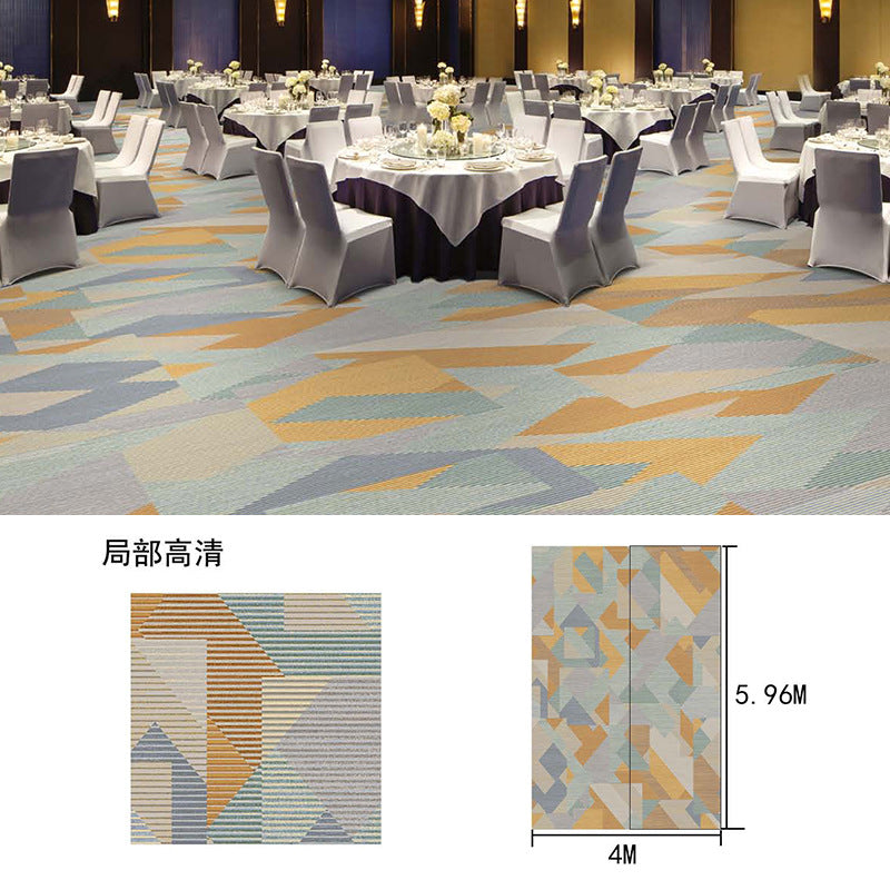 New chinoiserie hotel banquet hall carpet nylon 800g thickened fire retardant 4m large sheets whole patchwork commercial
