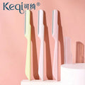 Keqi eyebrow razors come in a variety of styles, including eyebrow tweezers and eyebrow scissors. these beauty tools are made in guangzhou and feature both resin and stainless steel materials